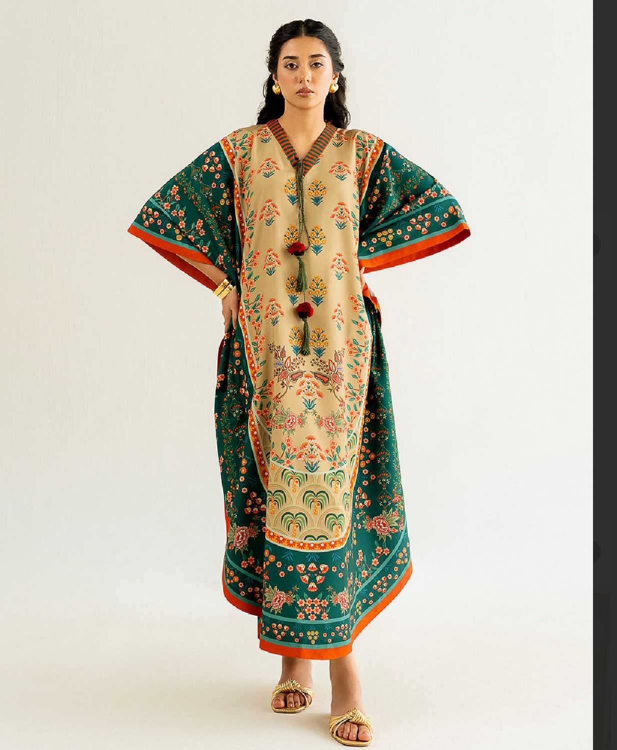 Ynf Linen KESH530 3601 Suits & Dresses Wholesale Ladies Suits Embroidery Suits Kaftan Dresses Manufacturer- Kapda Export