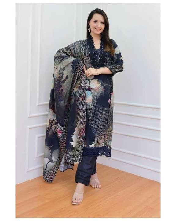 Ynf Muslin KESH563 KESHAV Kurti Wholesale Printed Kurtis Kurti Bottom With Dupatta Black Kurtis Manufacturer- Kapda Export