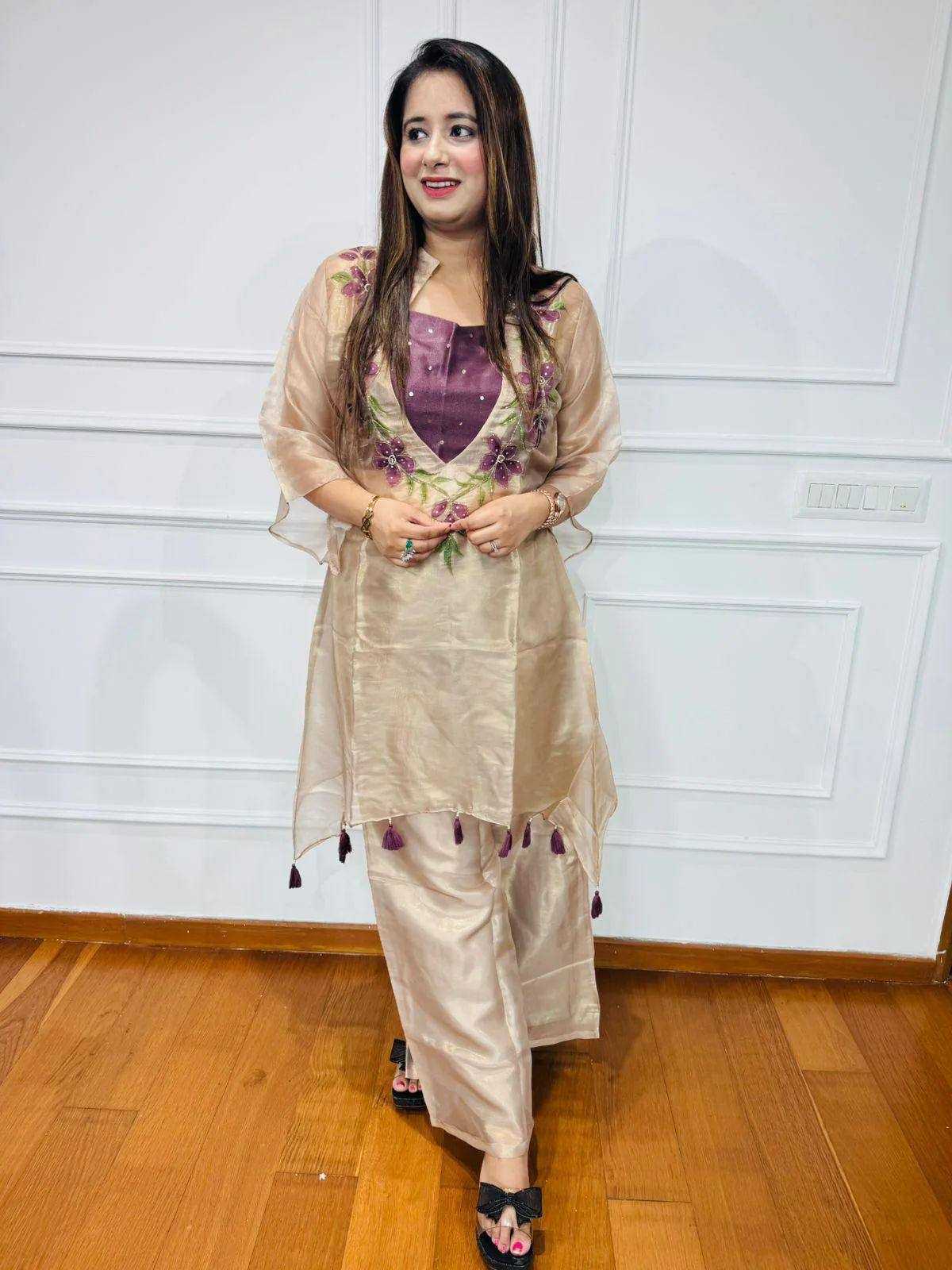 Ynf Organza KESH492 216 Kurti Wholesale Casual Kurtis Festive Kurtis Embroidered Kurtis Kurti With Jacket Manufacturer- Kapda Export