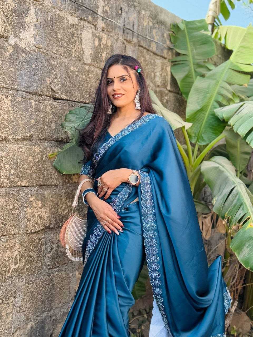 Ynf Satin RIN216 shrusti Sarees Wholesale Designer Sarees Fancy Sarees Heavy Sarees Manufacturer- Kapda Export