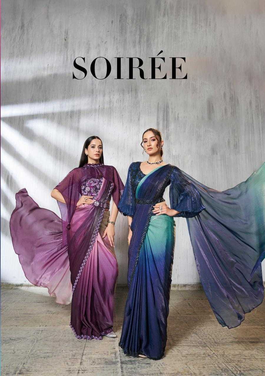 Ynf Satin Silk KESH113 MAHOTSAV-SOIREE 25601 TO 25609 Sarees Silk Sarees Wholesale Ready To Wear Sarees Ruffle Sarees Satin Sarees Manufacturer- Kapda Export