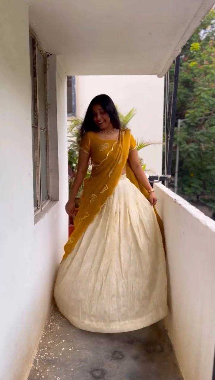 Ynf Tissue Silk KESH598 VNX1074 Sarees Festive Collections Wholesale Lehenga Sarees Half Sarees Onam Collections Manufacturer- Kapda Export