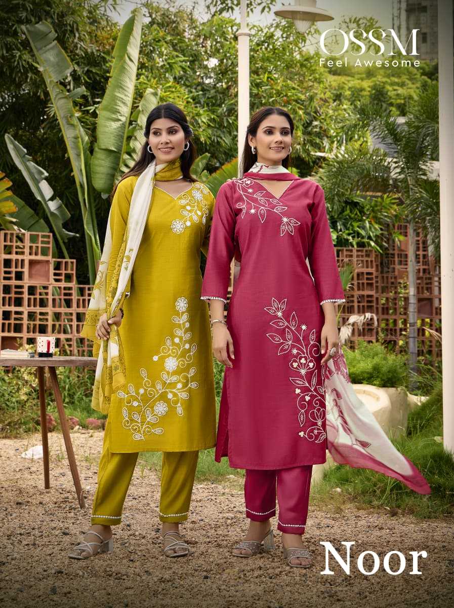 Ynf Vichitra Silk RIN190 OSSM NOOR Setwise Collections Wholesale Kurtis Catalogs Manufacturer- Kapda Export