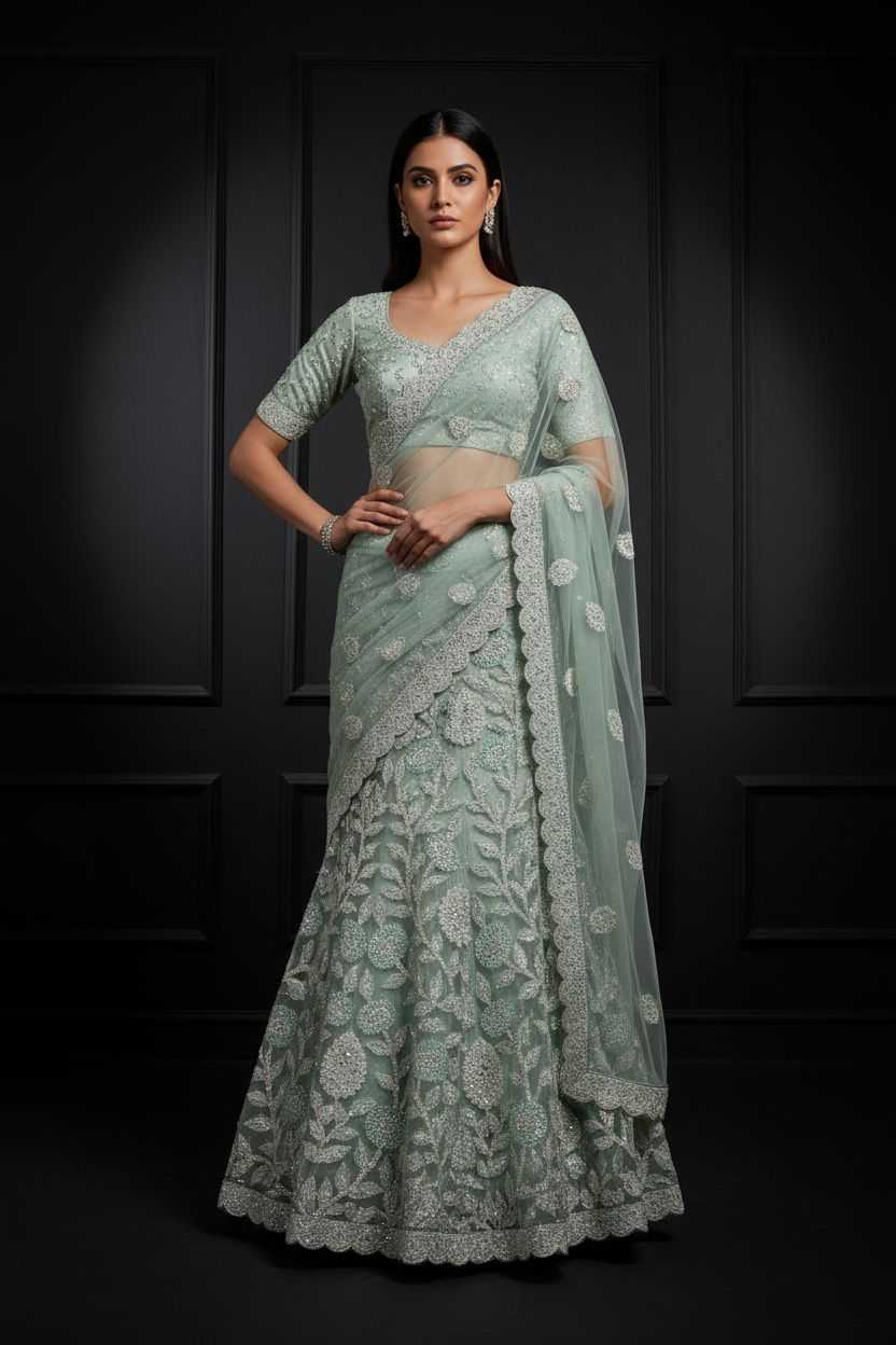 Ynf Butterfly Net KESH530 F-133 Lehengas Wholesale Designer Lehenga Traditional Lehenga Celebrity Lehenga Manufacturer- Kapda Export