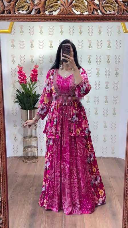 Ynf Chinon KESH496 534 Lehengas Wedding Collections Wholesale Embroidered Lehenga Thread Work Lehenga Sangeet Outfits Manufacturer- Kapda Export