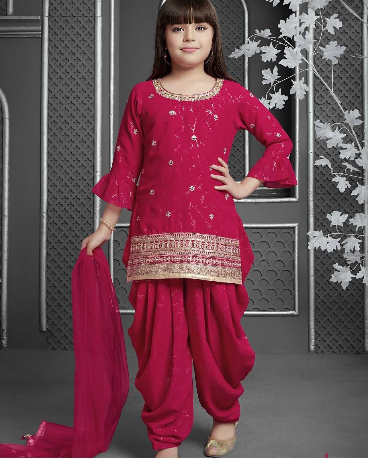 Ynf Chinon Silk KESH481 KAVYA Kids Wear Wholesale Kids Suit Kids Ethnic Wear Kids Festive Wear Manufacturer- Kapda Export
