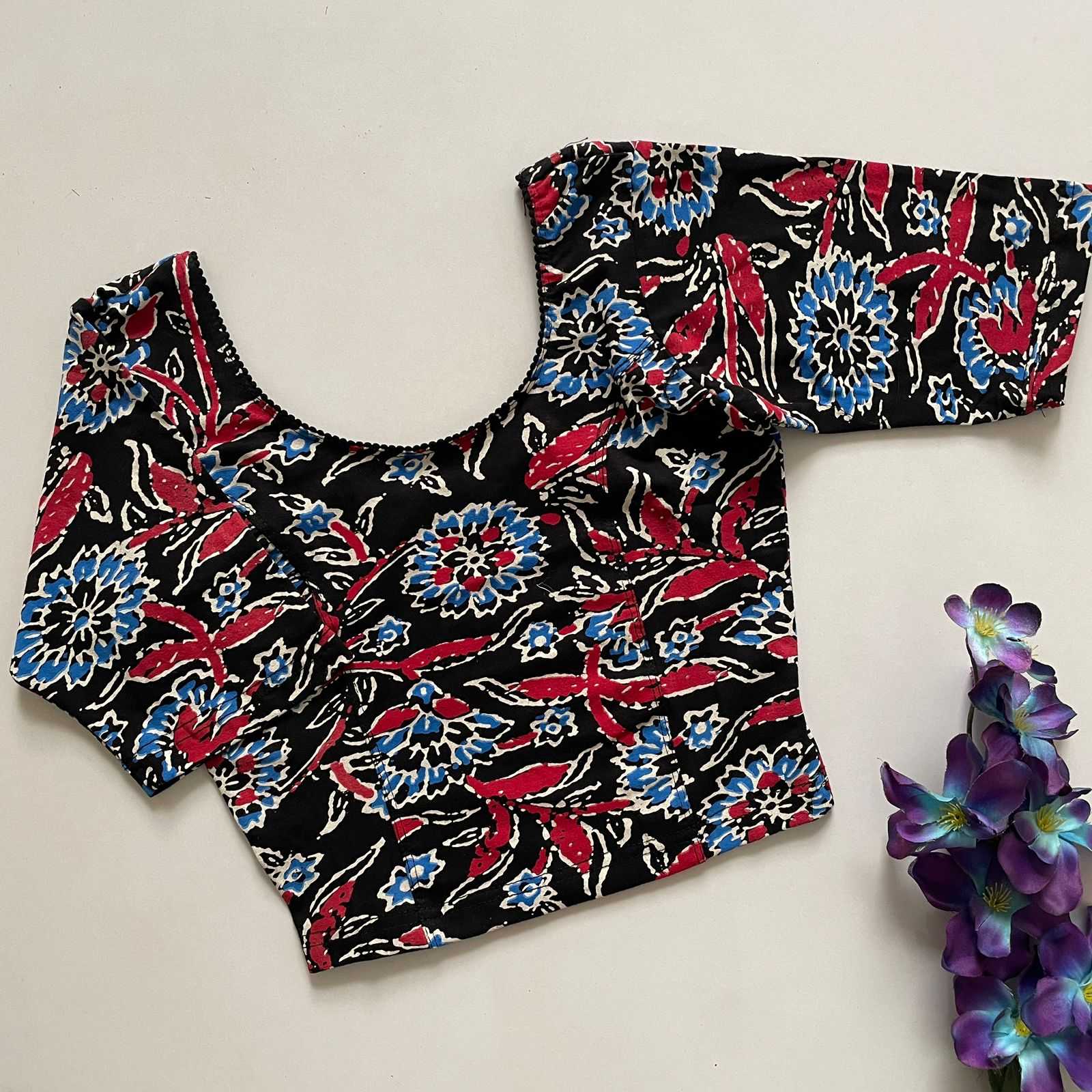 Ynf Cotton KESH426 AJRAk Readymade Blouses Festive Collections Wholesale Printed Blouse Stretchable Blouse Cotton Blouse Manufacturer- Kapda Export