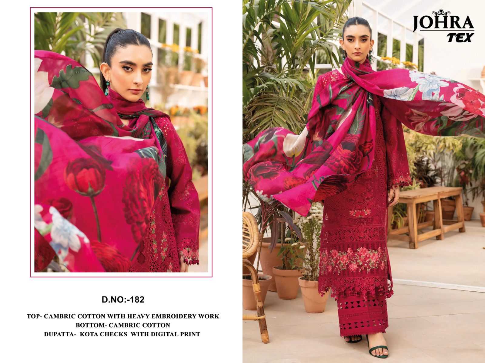Ynf Cotton KESH530 JOHRA 182 Suits & Dresses Wholesale Embroidery Suits Party wear suits Semi Stitched Suits Red Salwar Suit Manufacturer- Kapda Export
