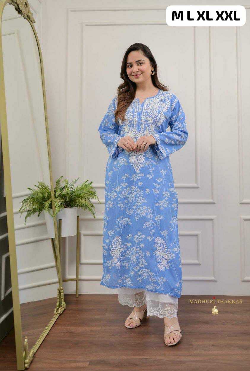 Ynf Cotton KESH613 143 Kurti Wholesale Festive Kurtis Printed Kurtis Chikankari Kurtis Manufacturer- Kapda Export