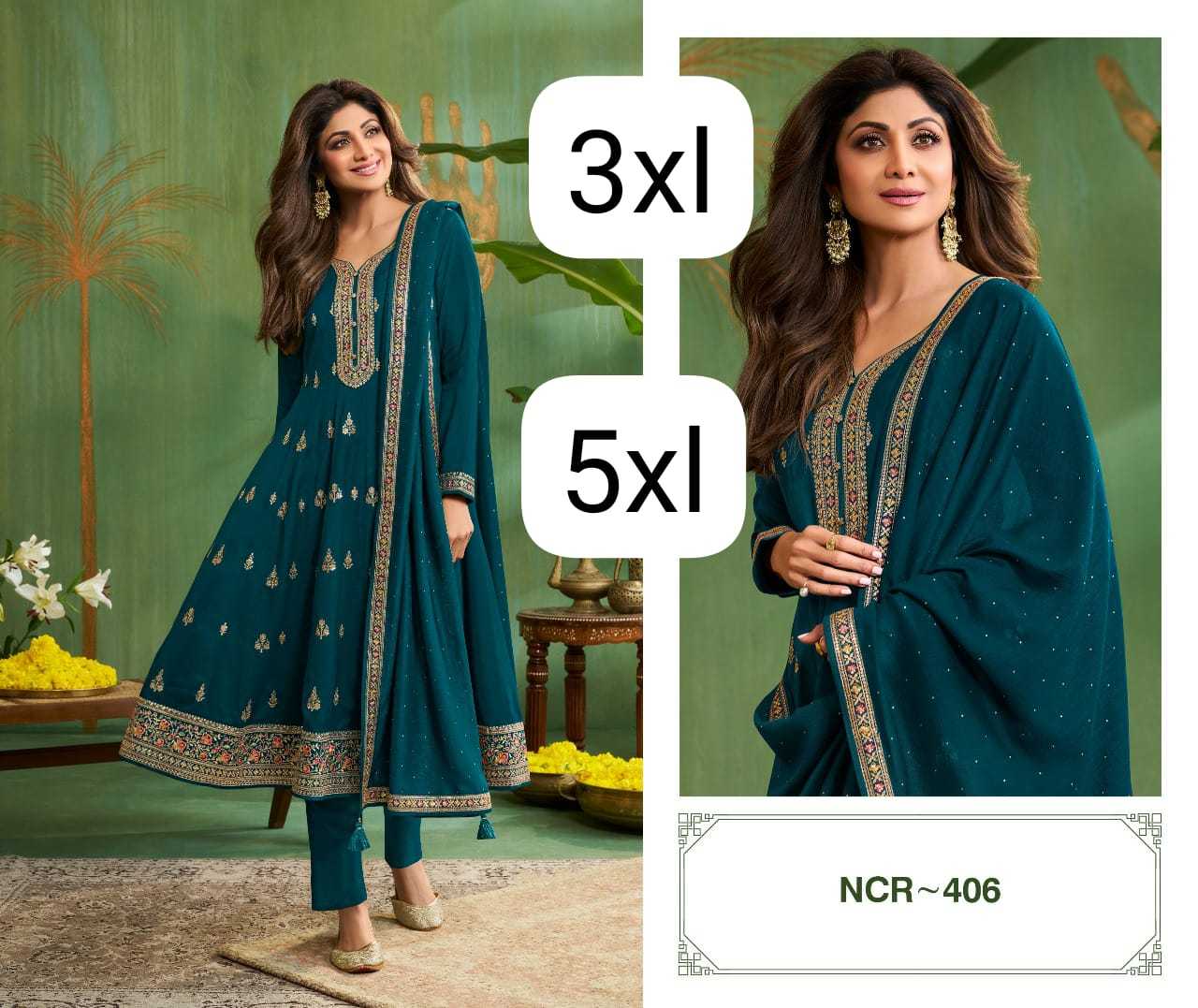 Ynf Fancy KESH530 shilpa Suits & Dresses Bollywood Collections Plus Size Collections Wholesale Ladies Suits Embroidery Suits Anarkali Suits Shilpa Shetty Sarees Manufacturer- Kapda Export