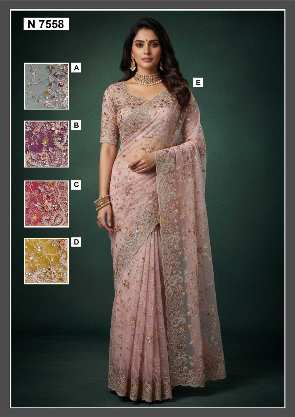 Ynf Georgette KESH530 MAHOTSAV NIMAYA - RISHITA VOL 01 Sarees Wedding Collections Wholesale Designer Sarees Heavy Work Sarees Sangeet Outfits Manufacturer- Kapda Export