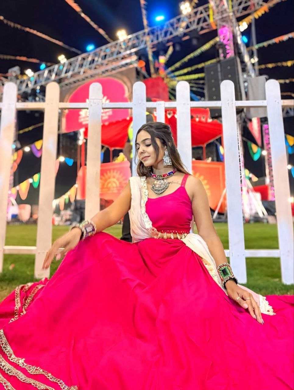 Ynf Georgette RIN157 PC NAVRATRI NIGHTS-70 Lehengas Festive Collections Wholesale Designer Lehenga Choli Mirror Work Lehenga Diwali Collections Manufacturer- Kapda Export