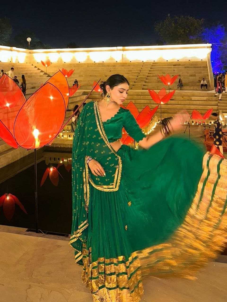 Ynf Georgette RIN157 PC NAVRATRI NIGHTS-72 Lehengas Wedding Collections Wholesale Designer Lehenga Choli Zari Work Lehenga Sangeet Outfits Manufacturer- Kapda Export