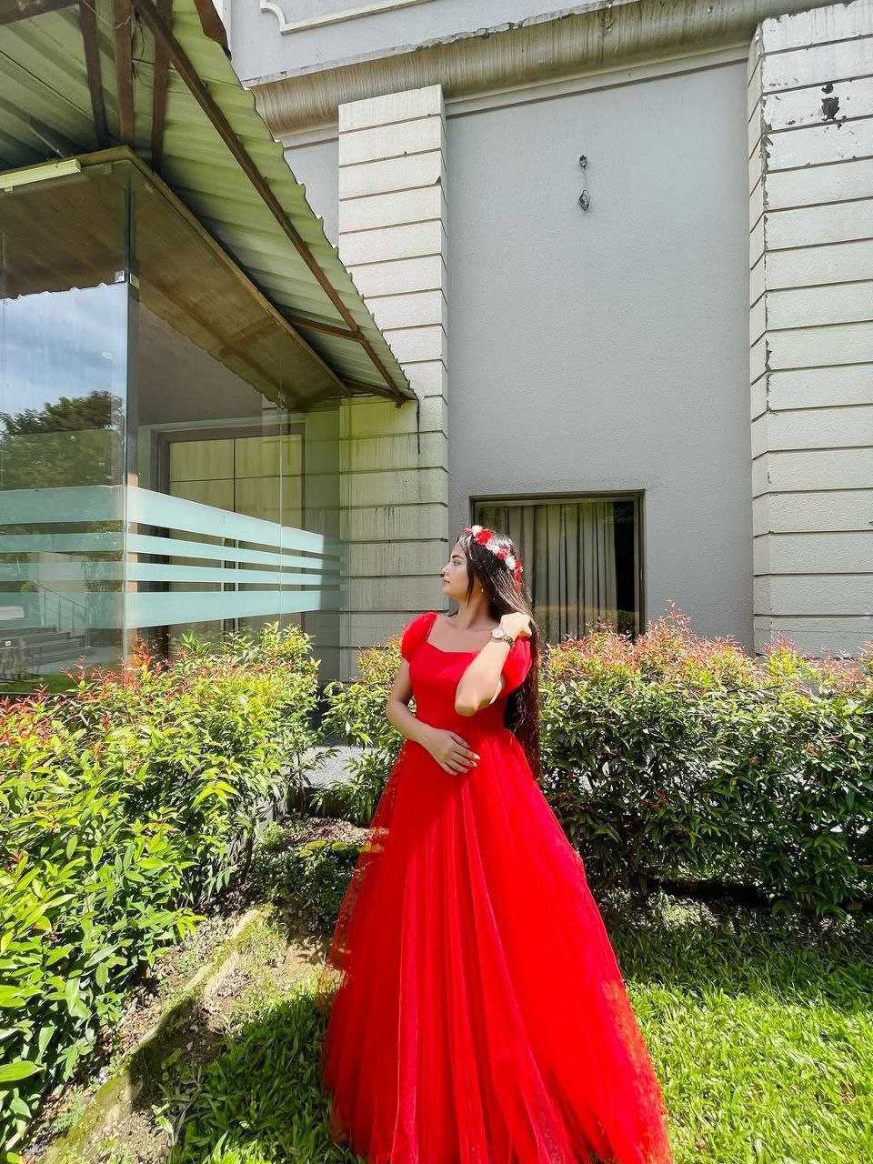 Ynf Soft Net RIN157 PC-2247 Gowns Wholesale Fancy Gowns Net Gowns Designer Gowns Manufacturer- Kapda Export