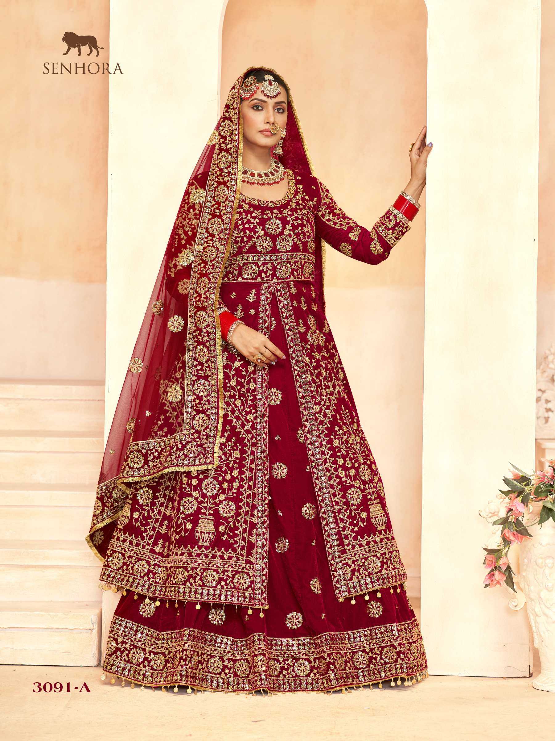 Ynf Velvet KESH630 KASHISH 3091A Lehengas Wholesale Designer Lehenga Wedding Lehenga Anarkali Lehenga Manufacturer- Kapda Export