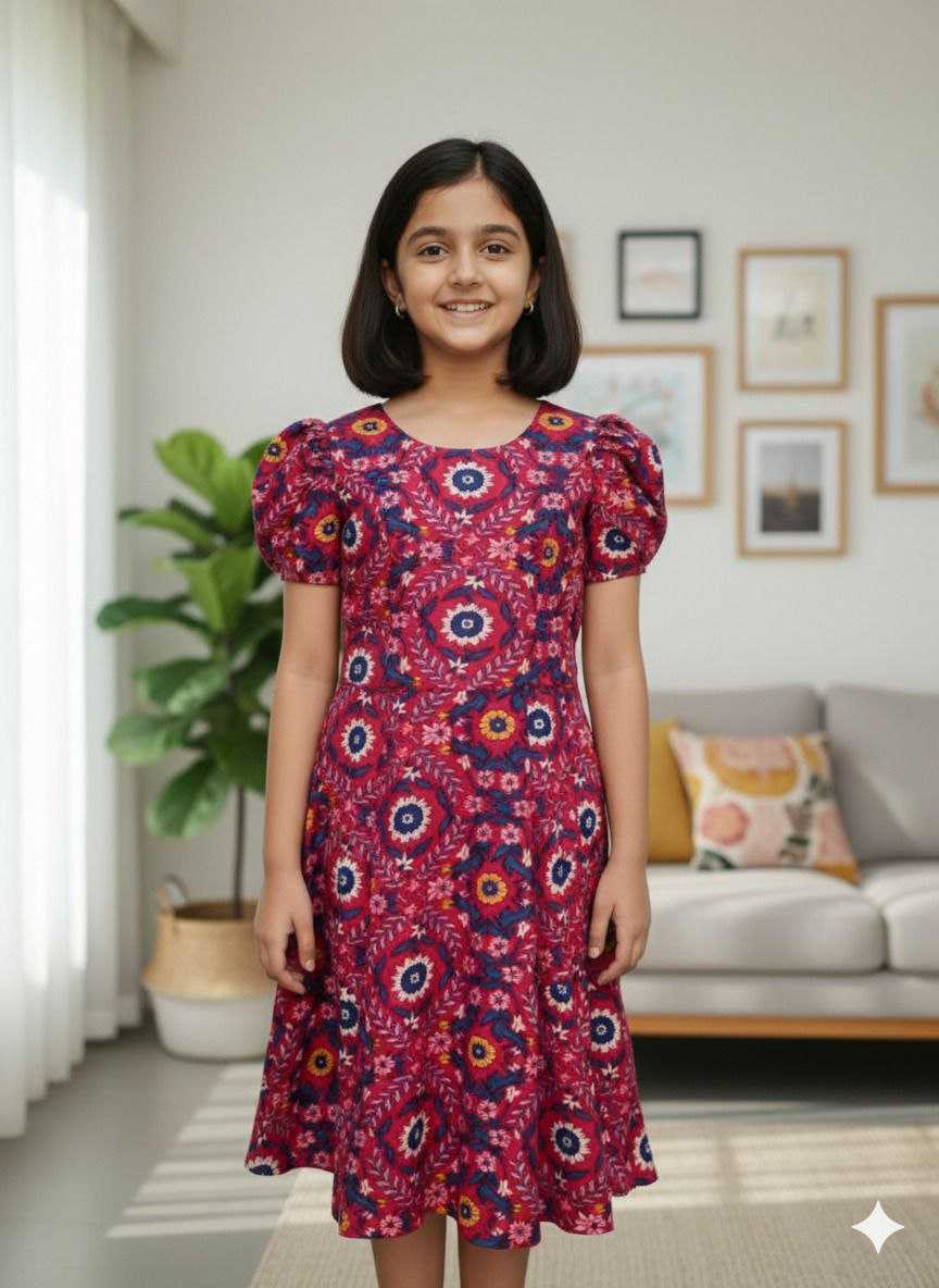 Ynf Cotton KESH461 187 Kids Wear Festive Collections Wholesale Kids Frocks Girls Frock Girls Cotton Frocks Manufacturer- Kapda Export