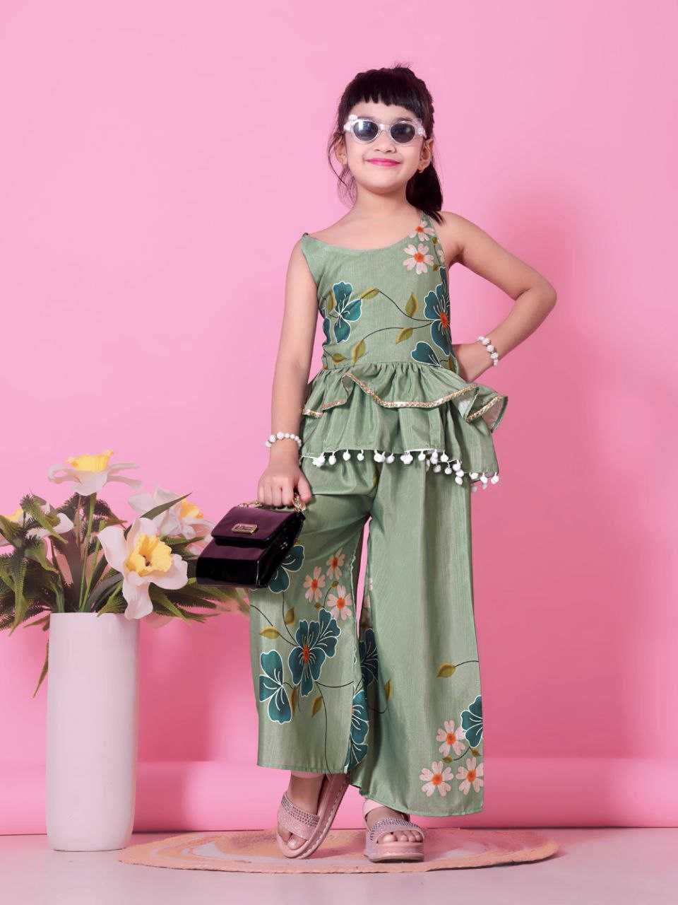 Ynf Cotton KESH461 190 Kids Wear Wholesale Kids Kurta Pajama Girls Ethnic Wear Kids Party Wear Ethnic Manufacturer- Kapda Export