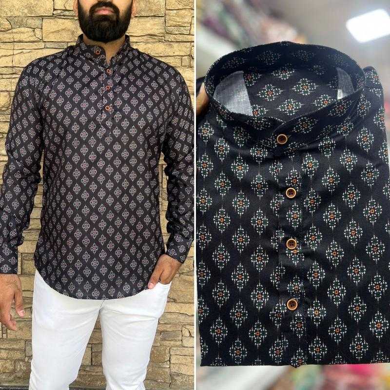 Ynf Cotton KESH481 LEO Mens Wear Wholesale Mens Kurtas Men Cotton Kurta Men Short Kurta Manufacturer- Kapda Export