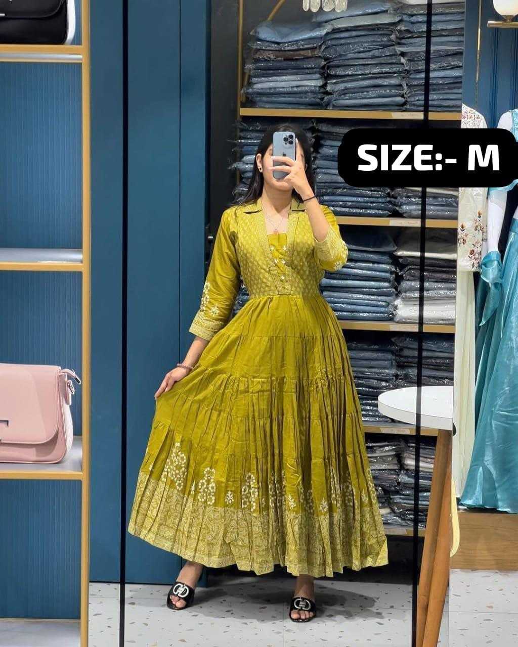 Ynf Cotton KESH536 NAKSHA Suits & Dresses Festive Collections Wholesale Embroidery Suits Cotton Suits Gown Dresses Manufacturer- Kapda Export