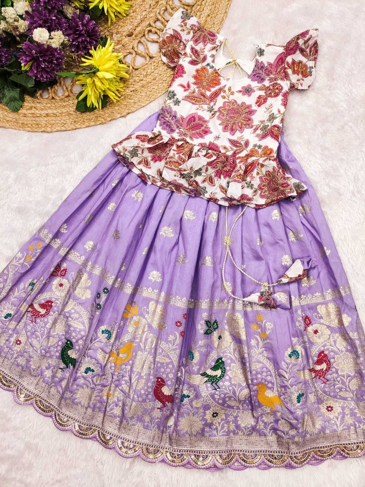 Ynf Crepe RIN235 SANVI Kids Wear Festive Collections Wholesale Girls Frock Kids Festive Wear Kids Party Wear Ethnic Manufacturer- Kapda Export