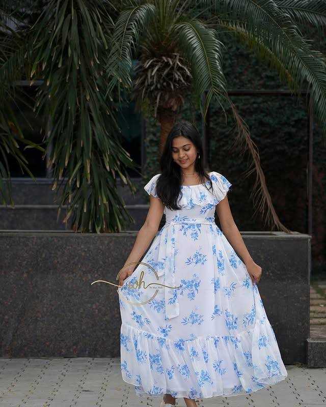 Ynf Faux Georgette Suits & Dresses Wholesale Maxi Dresses Cotton Dresses Indo-Western Dresses Manufacturer- Kapda Export