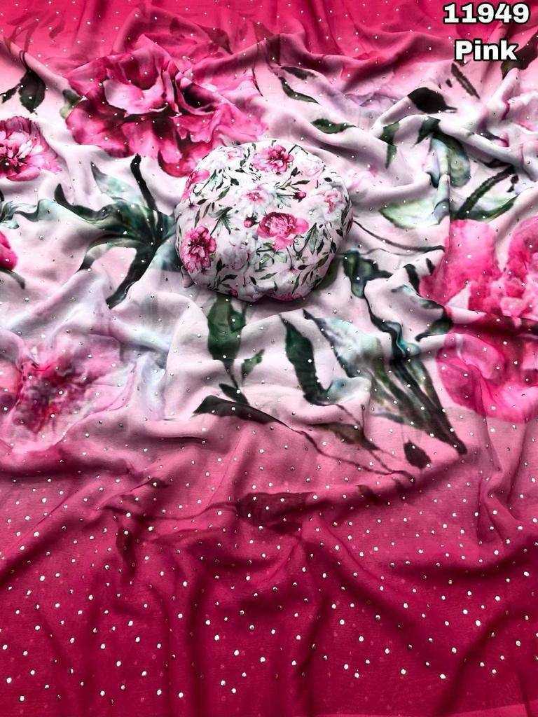 Ynf Georgette KESH419 NASA Sarees Wholesale Designer Sarees Party Wear Sarees Printed Georgette Saree Manufacturer- Kapda Export