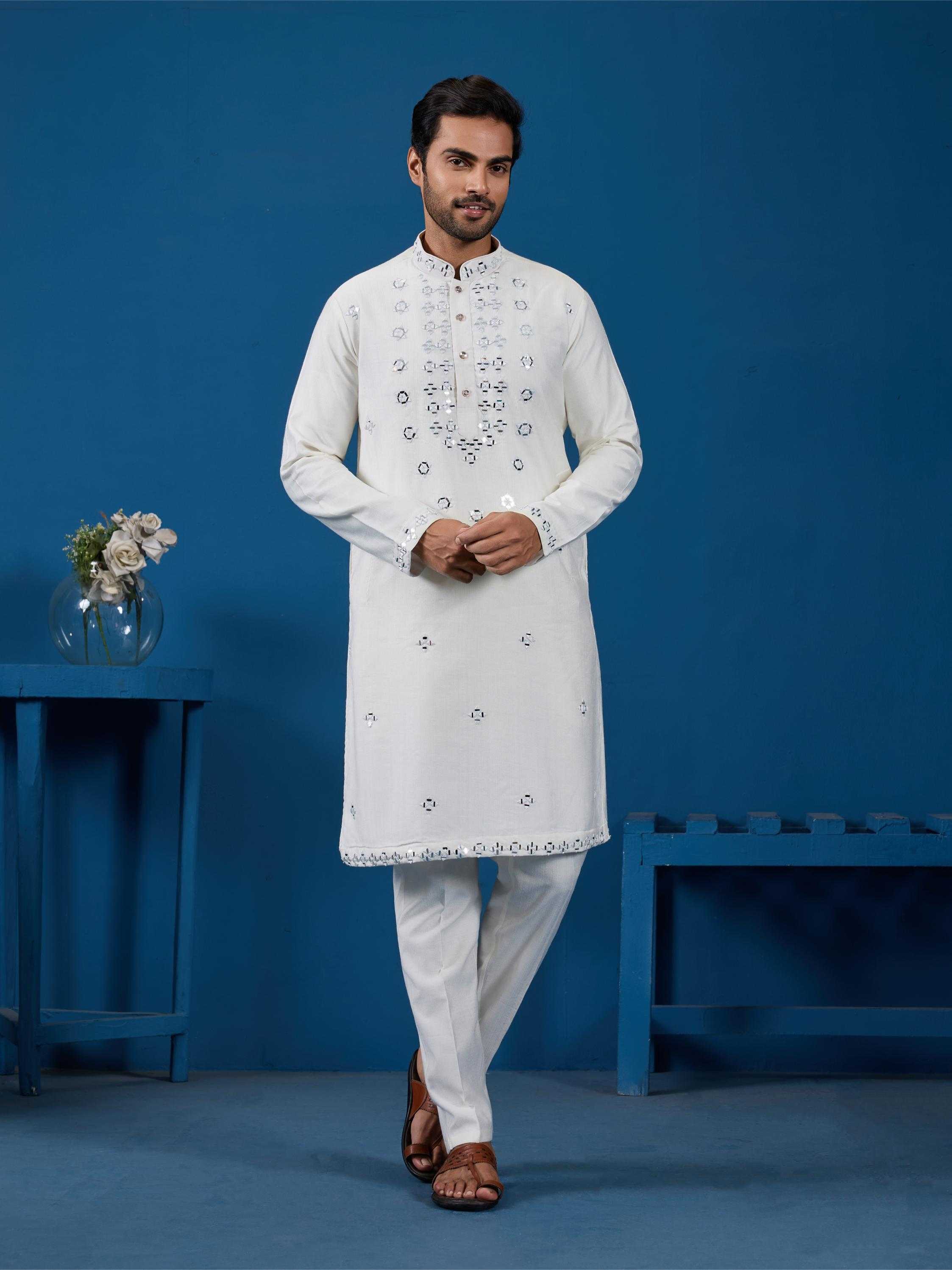 Ynf Silk RIN202 ROYAL OCCASIONS Mens Wear Wholesale Mens Kurta Pyjama Silk Kurta Men Wedding kurta Manufacturer- Kapda Export
