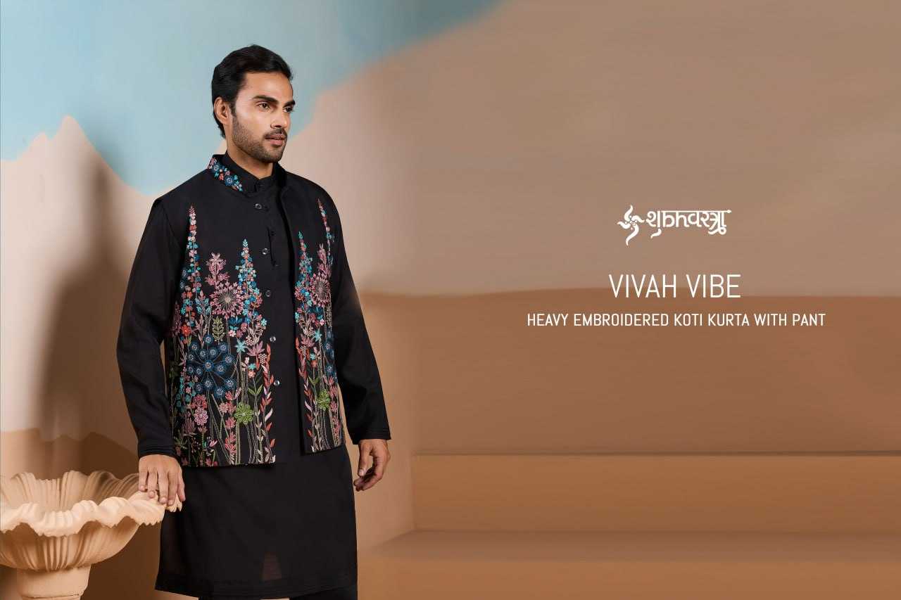 Ynf Silk RIN202 SHUBHVASTRA VIVAH VIBE 61391 Mens Wear Wholesale Mens Kurtas Festive & Wedding Coats Designer Ethnic Set Manufacturer- Kapda Export