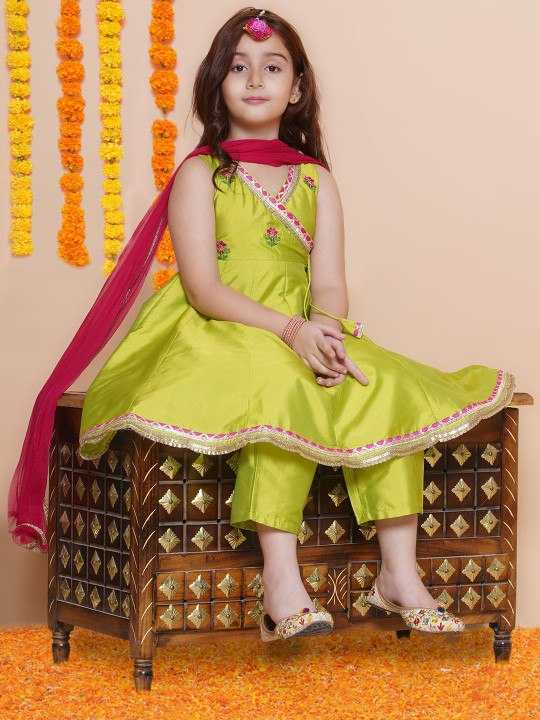 Ynf Chanderi Silk KESH642 033 Kids Wear Wholesale Kids Traditional Outfits Kids Kurta Pajama Kids Festive Wear Manufacturer- Kapda Export