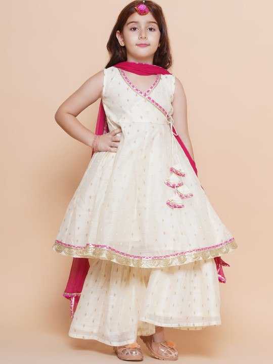Ynf Chanderi Silk KESH642 SHARARA Kids Wear Festive Collections Wholesale Kids Sharara Kids Festive Wear Kids Wedding Outfits Manufacturer- Kapda Export
