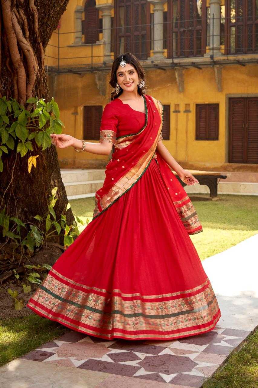 Ynf Chanderi Soft KESH134 1903 Lehengas Festive Collections Wholesale Traditional Lehenga Paithani Lehenga Gudi Padwa Collections Manufacturer- Kapda Export