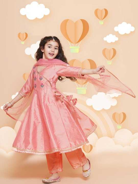 Ynf Chanderi Soft KESH642 032 Kids Wear Wholesale Kids Traditional Outfits Kids Kurta Pajama Kids Festive Wear Manufacturer- Kapda Export