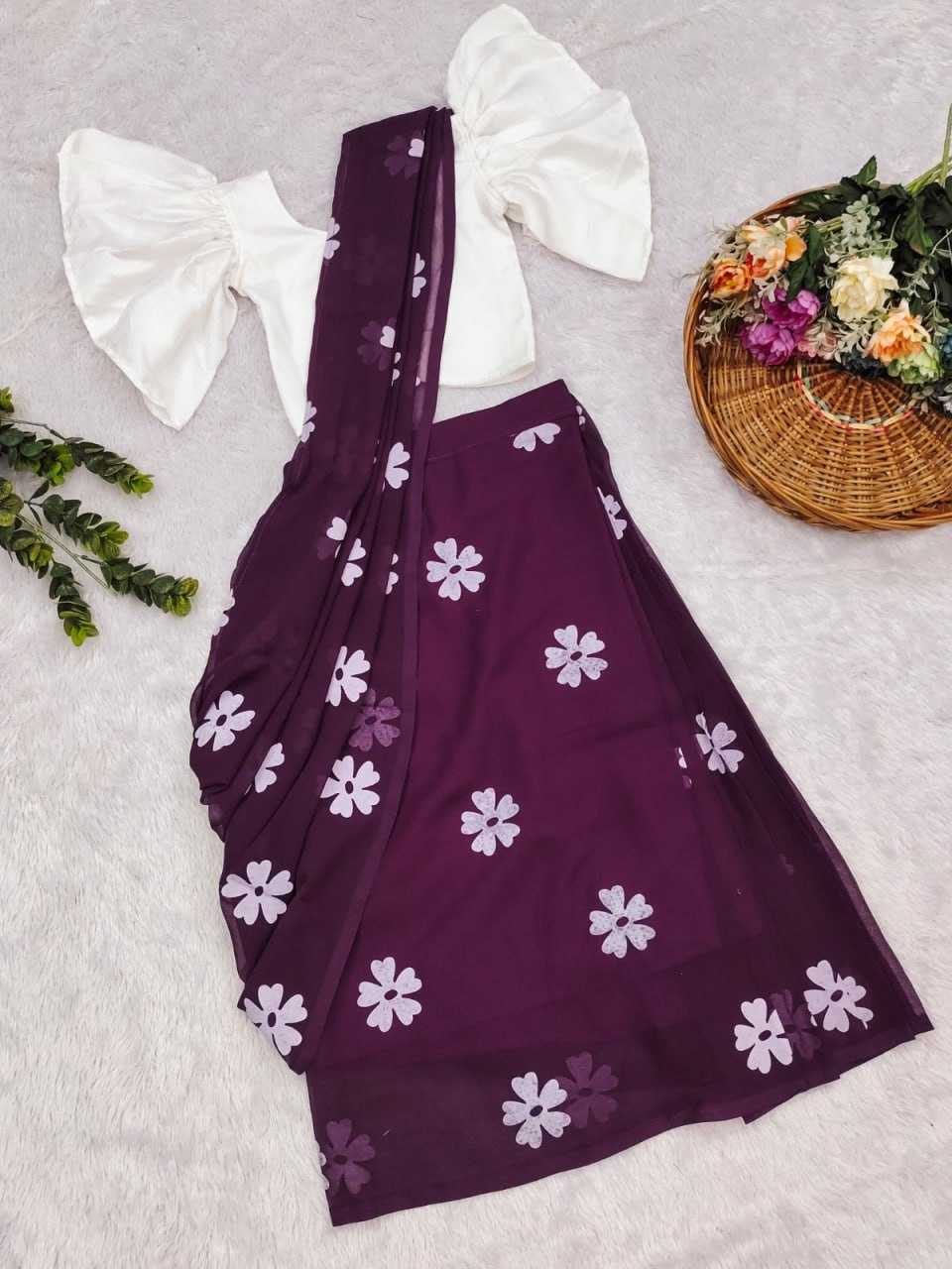 Ynf Chinon Silk KESH505 012 Kids Wear Wholesale Kids Saree Dress Kids Festive Wear Kids Wedding Outfits Manufacturer- Kapda Export