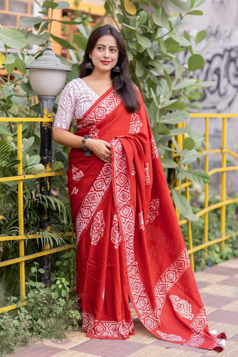 Ynf Cotton KESH433 144 Sarees Wholesale Chanderi Sarees Batik Sarees Block Print Sarees Manufacturer- Kapda Export