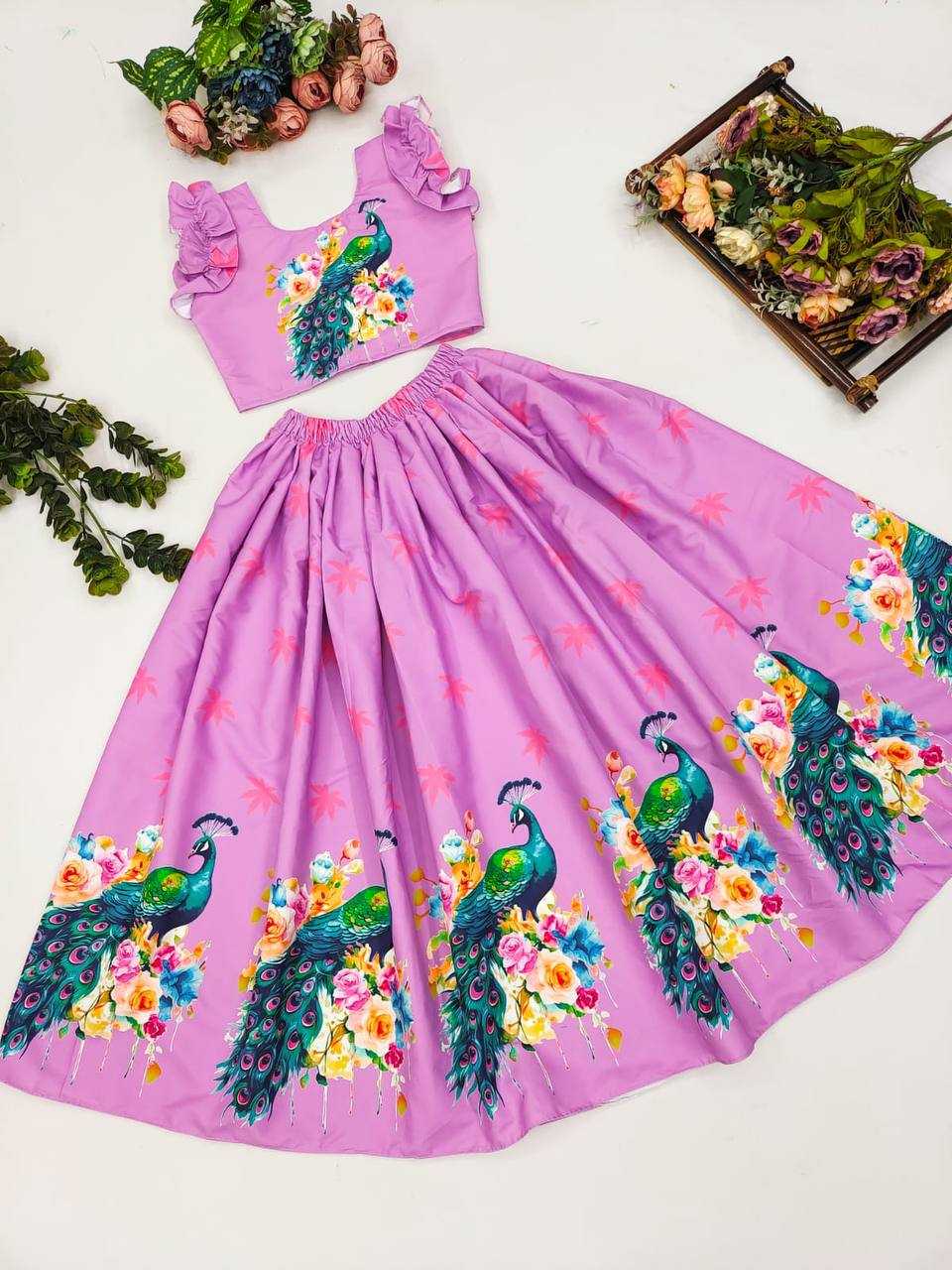 Ynf Cotton KESH642 029 Kids Wear Wholesale Kids Lehenga Kids Gown Kids Frocks Manufacturer- Kapda Export