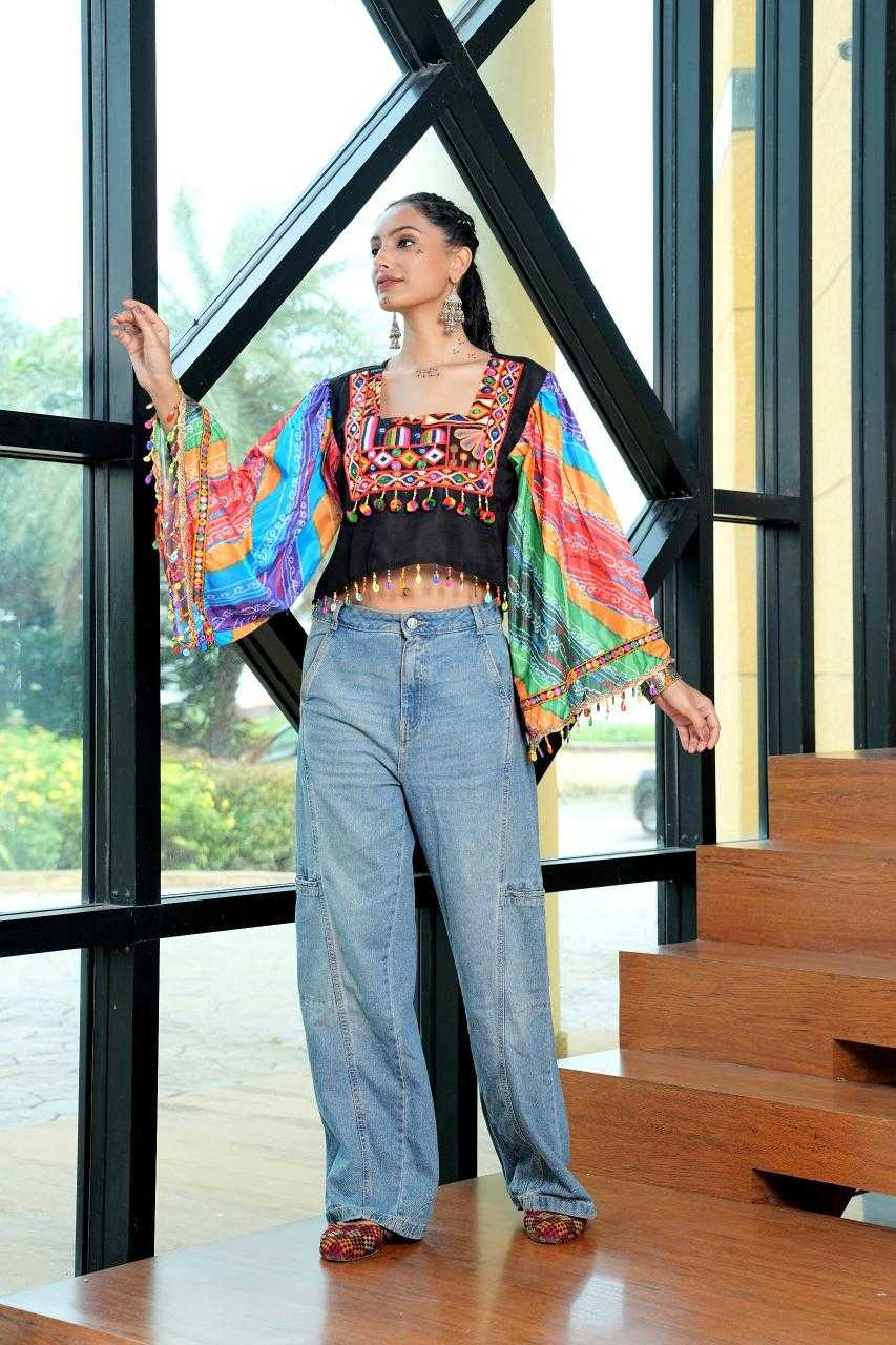 Ynf Cotton KESH643 Suits & Dresses Festive Collections Wholesale Embroidered Dresses Indo-Western Dresses Navratri Dresses Manufacturer- Kapda Export