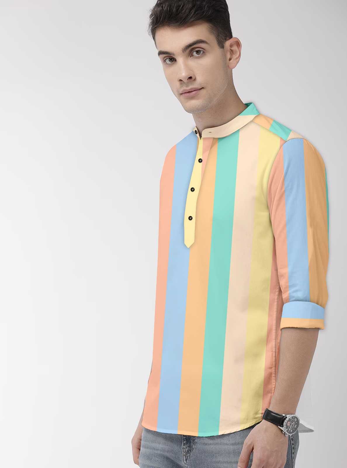 Ynf Cotton KESH662 ST116 Mens Wear Wholesale Mens Shirt Mens Printed Shirts Designer Ethnic Set Manufacturer- Kapda Export