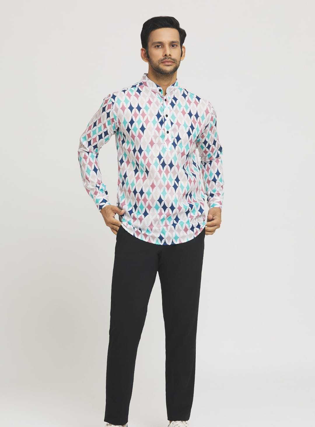 Ynf Cotton KESH662 ST85 Mens Wear Wholesale Mens Suits Casual Wear Mens Printed Shirts Manufacturer- Kapda Export