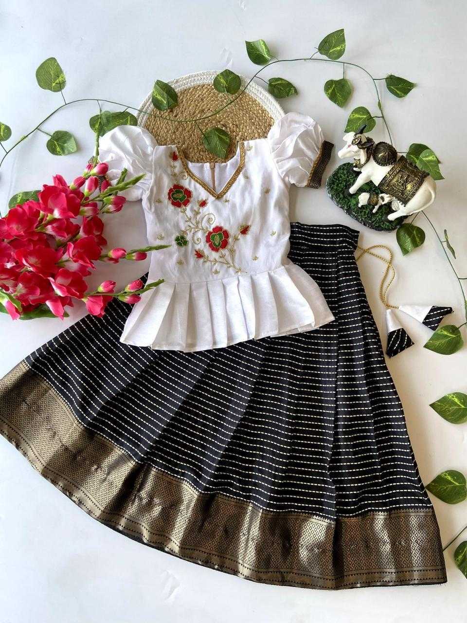 Ynf Dola Silk KESH503 7974 Kids Wear Wholesale Kids Lehenga Choli Kids Festive Wear Kids Silk Dress Manufacturer- Kapda Export