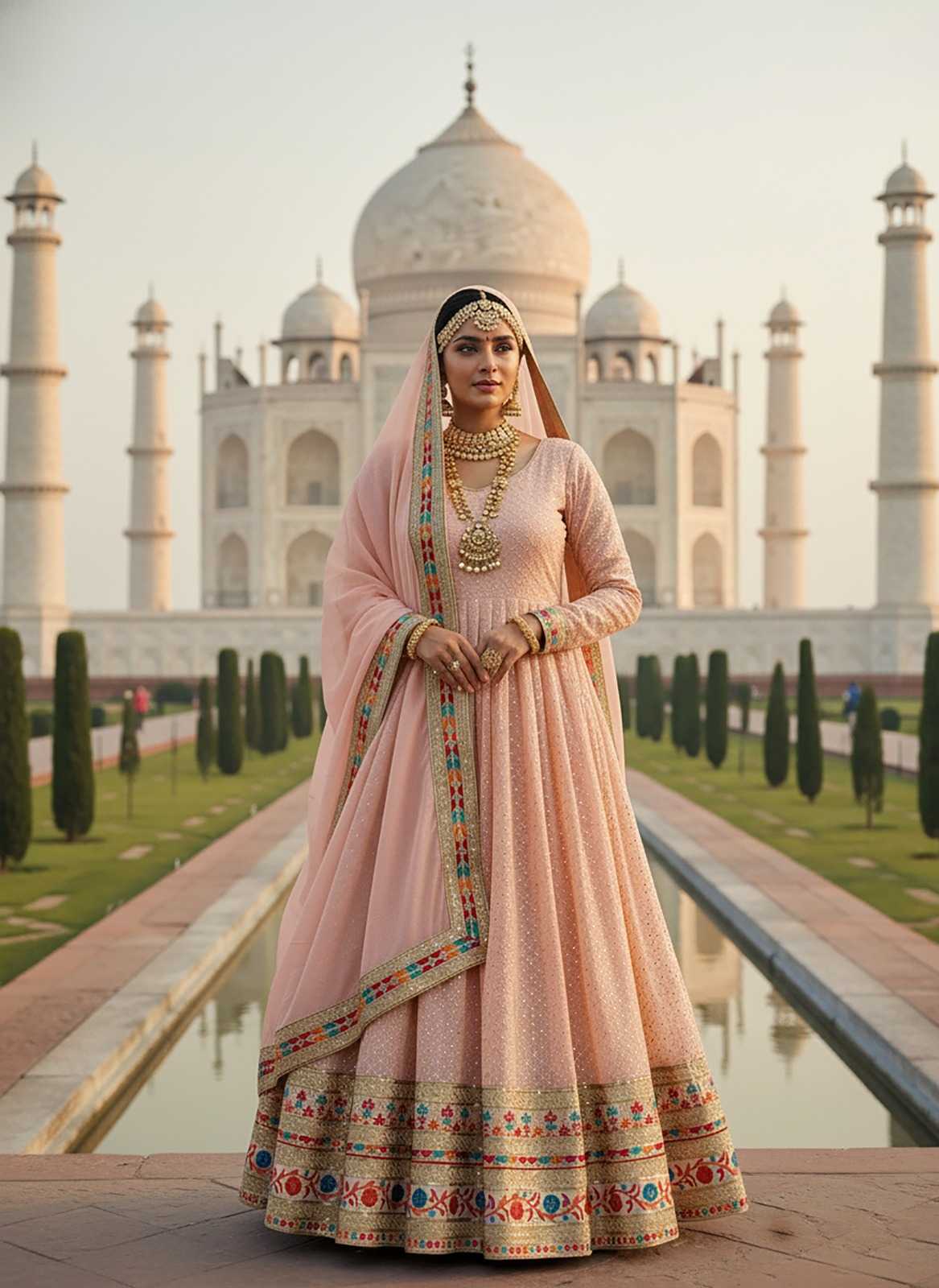 Ynf Faux Georgette KESH530 KB 3307 Gowns Wholesale Anarkali Gown Wedding Gown Bridal Gowns Manufacturer- Kapda Export