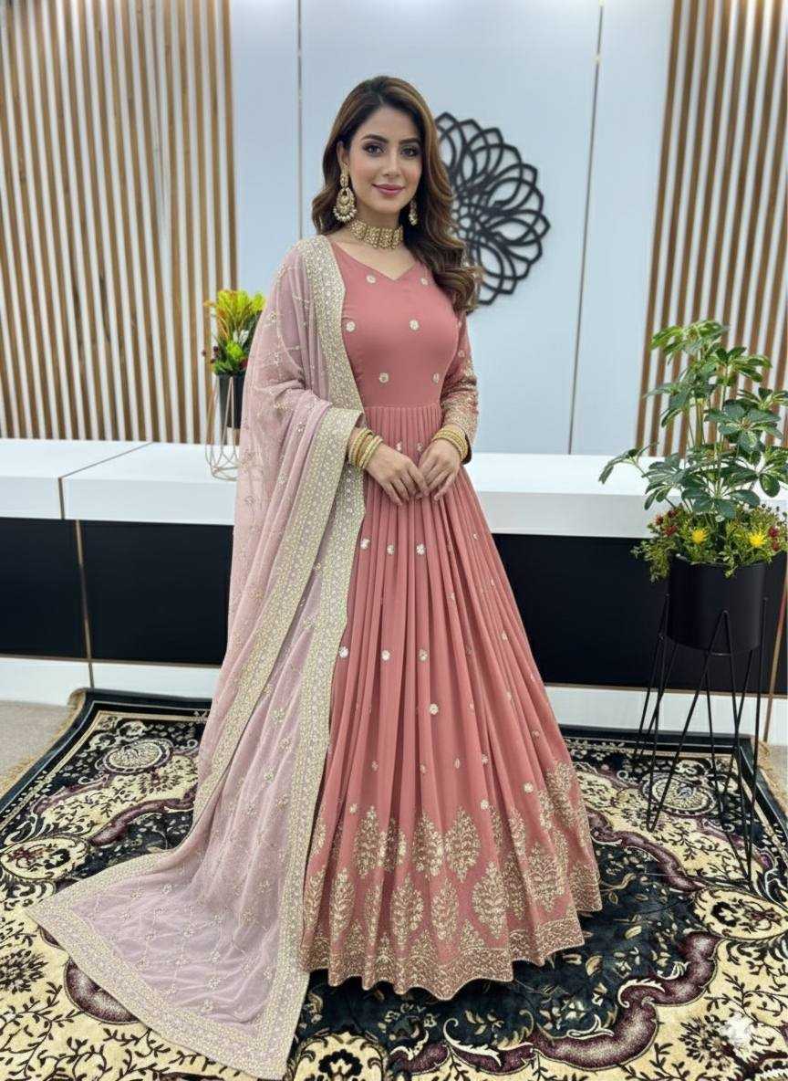 Ynf Faux Georgette KESH638 359 Gowns Wholesale Wedding Gown Bridal Gowns Party Wear Gowns Manufacturer- Kapda Export