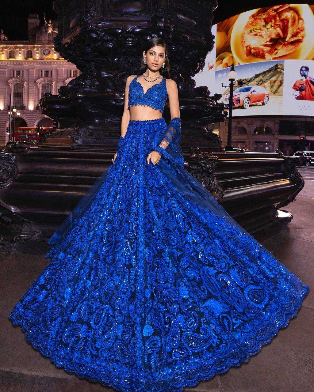 Ynf Faux Georgette RIN162 280 Lehengas Wholesale Embroidered Lehenga Thread Work Lehenga Sequins Lehenga Manufacturer- Kapda Export
