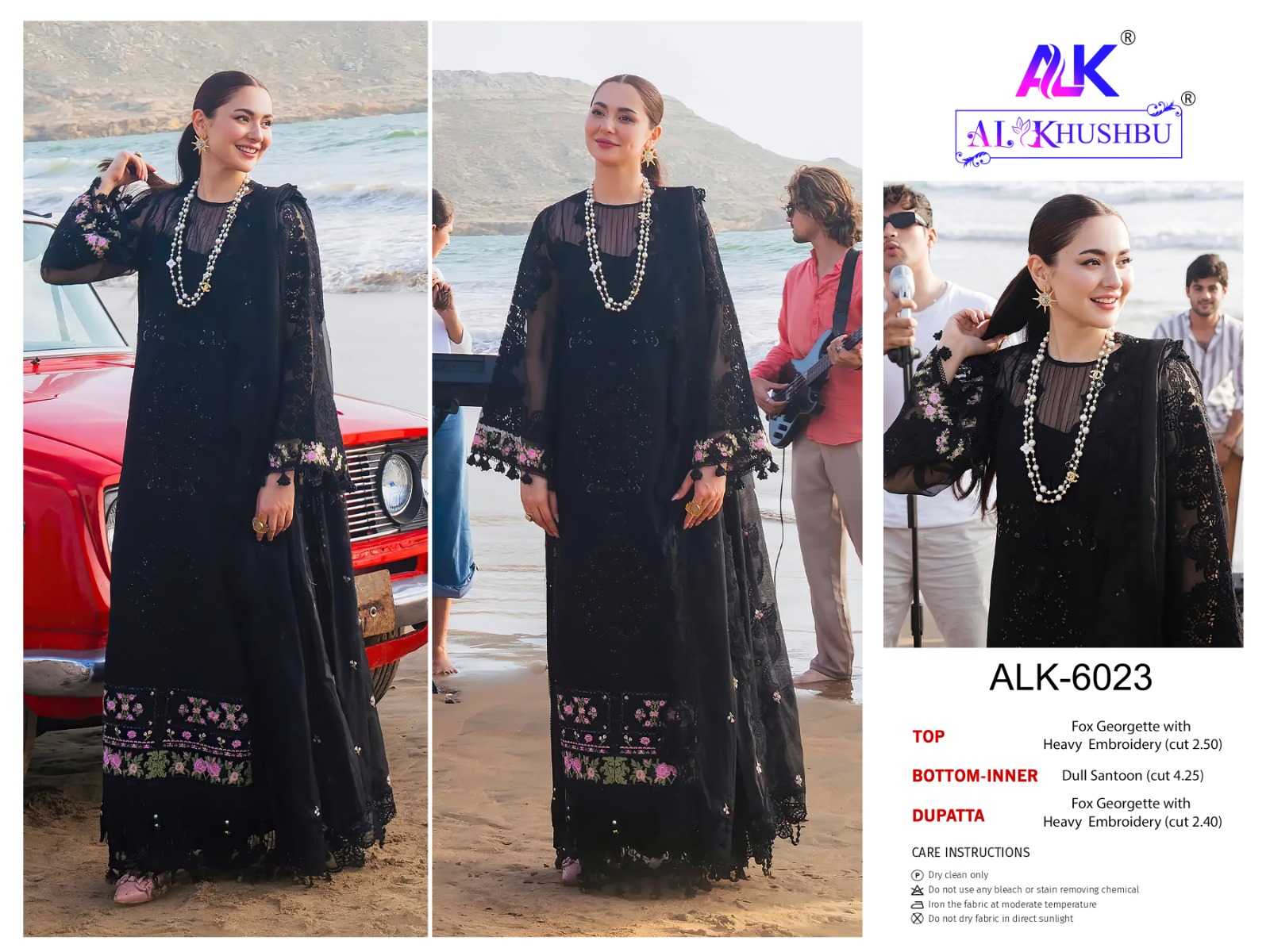 Ynf Georgette KESH530 ALK 6021 Suits & Dresses Wholesale Party wear suits Designer Suits Black Salwar Suit Manufacturer- Kapda Export
