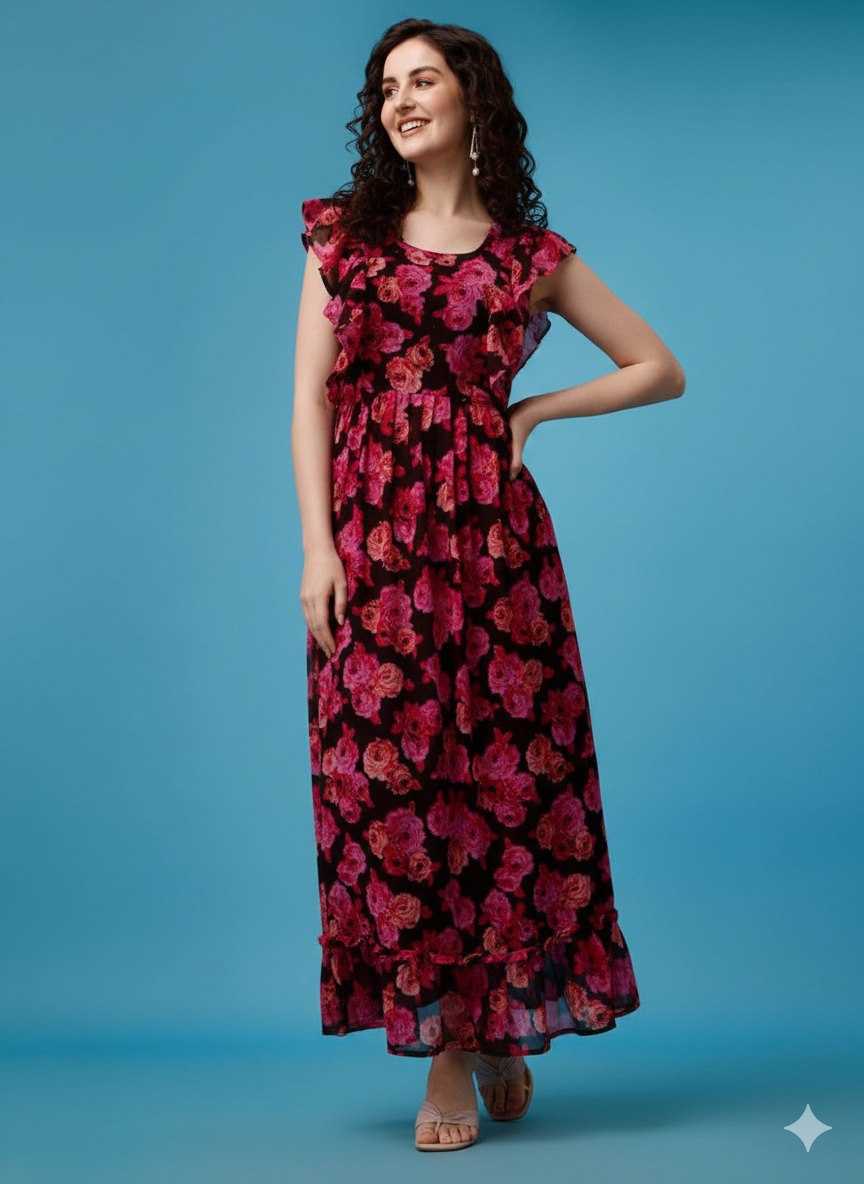 Ynf Georgette KESH559 365 Suits & Dresses Wholesale Designer Suits Printed Dresses Georgette Dresses Manufacturer- Kapda Export