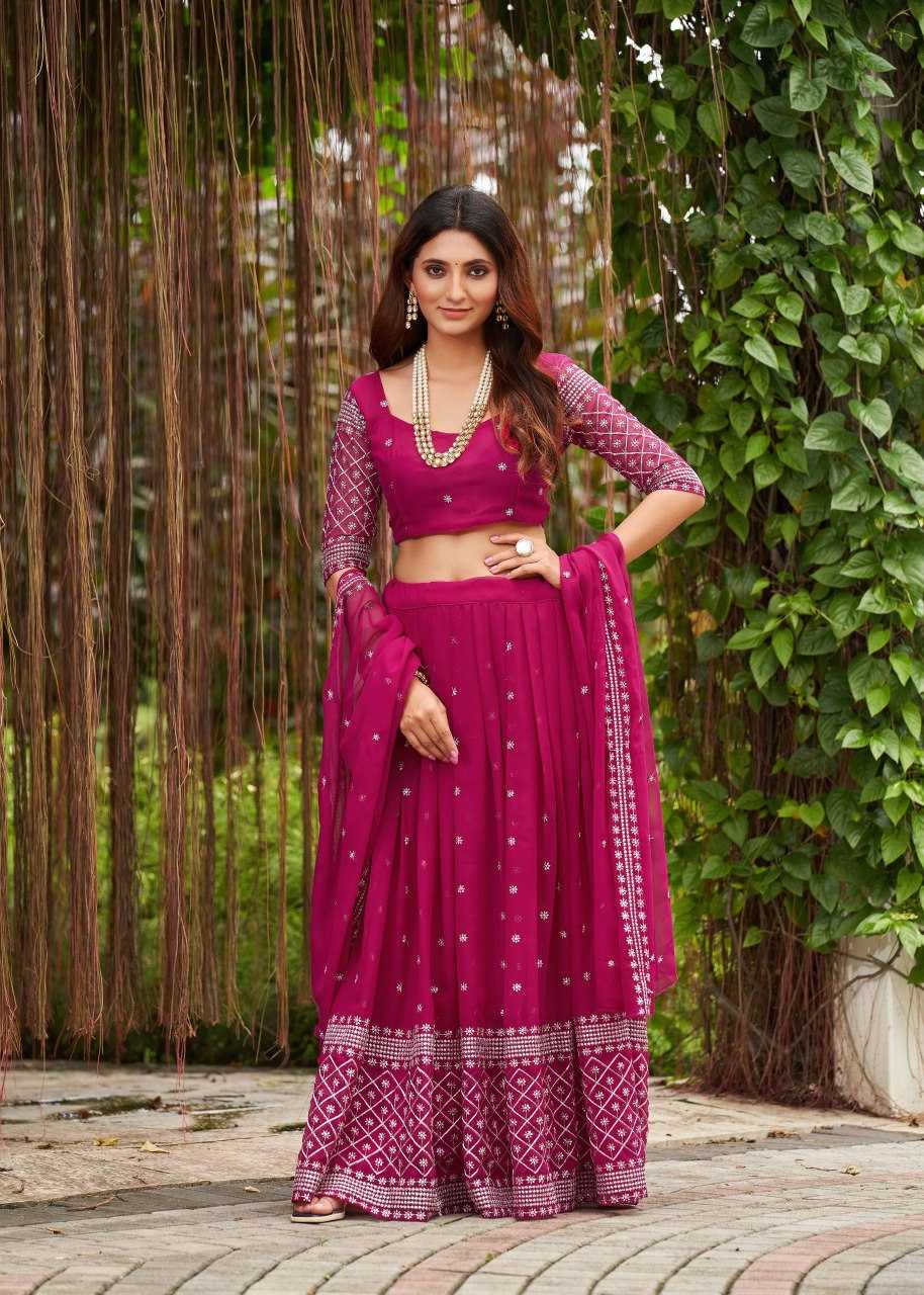 Ynf Georgette KESH643 010300 Lehengas Wholesale Embroidered Lehenga Floral Lehenga Sequins Lehenga Manufacturer- Kapda Export