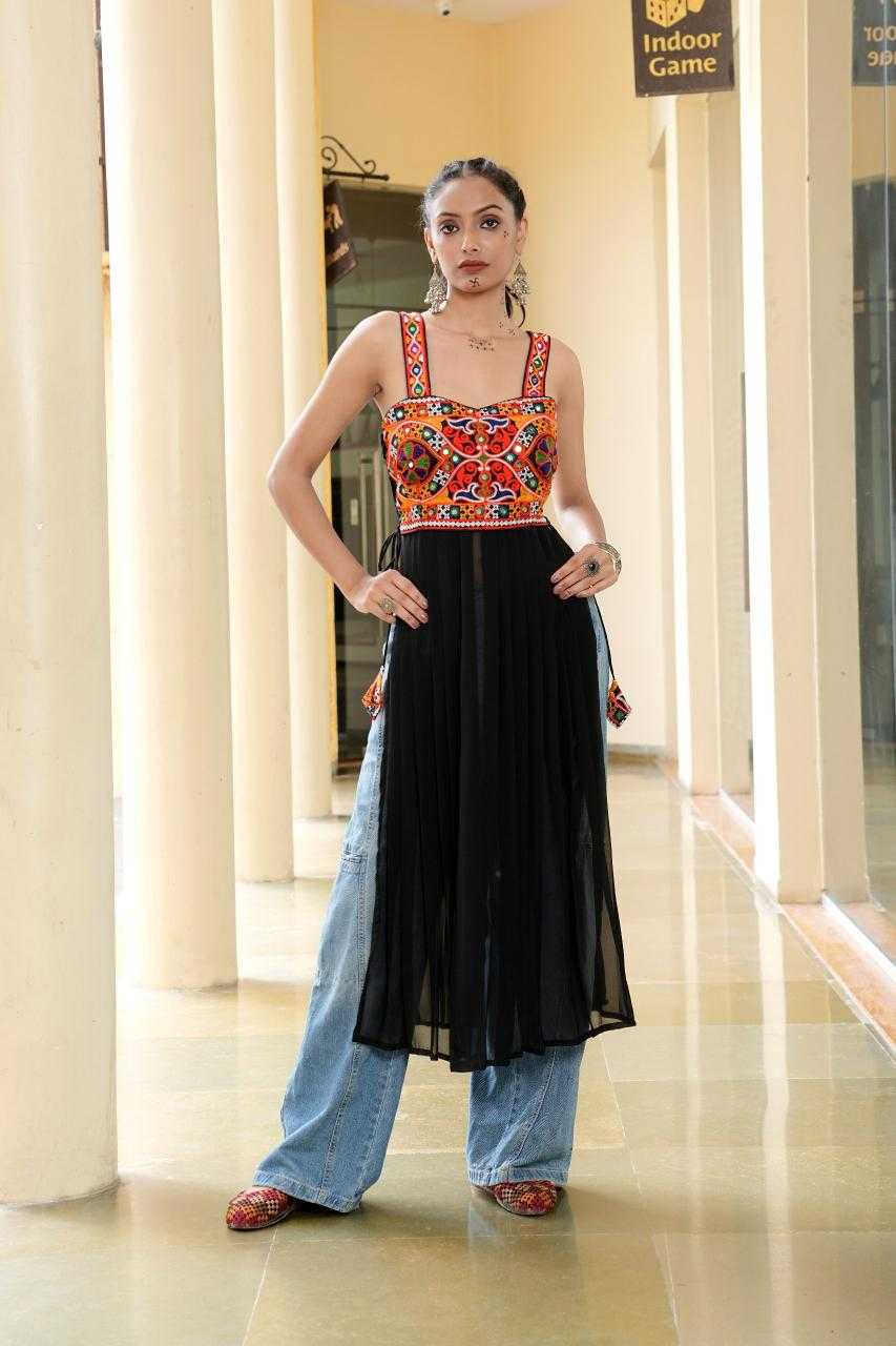 Ynf Georgette KESH643 45 Suits & Dresses Festive Collections Wholesale Designer dresses Embroidered Dresses Navratri Dresses Manufacturer- Kapda Export