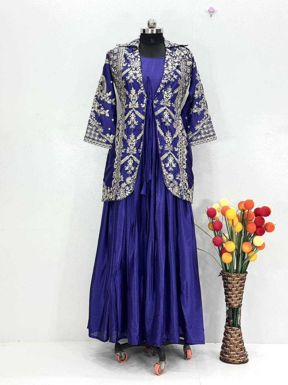 Ynf Heavy Chinnon Silk KESH560 1711 Suits & Dresses Western Wears Wedding Collections Wholesale Embroidered Dresses Gown Dresses Wedding Outfits Manufacturer- Kapda Export