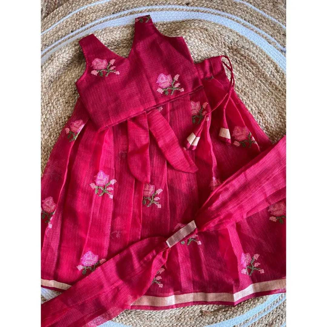 Ynf Kota Chex RIN235 Alisha Kids Wear Wholesale Kids Lehenga Embroidered Frock Kids Designer Frock Manufacturer- Kapda Export
