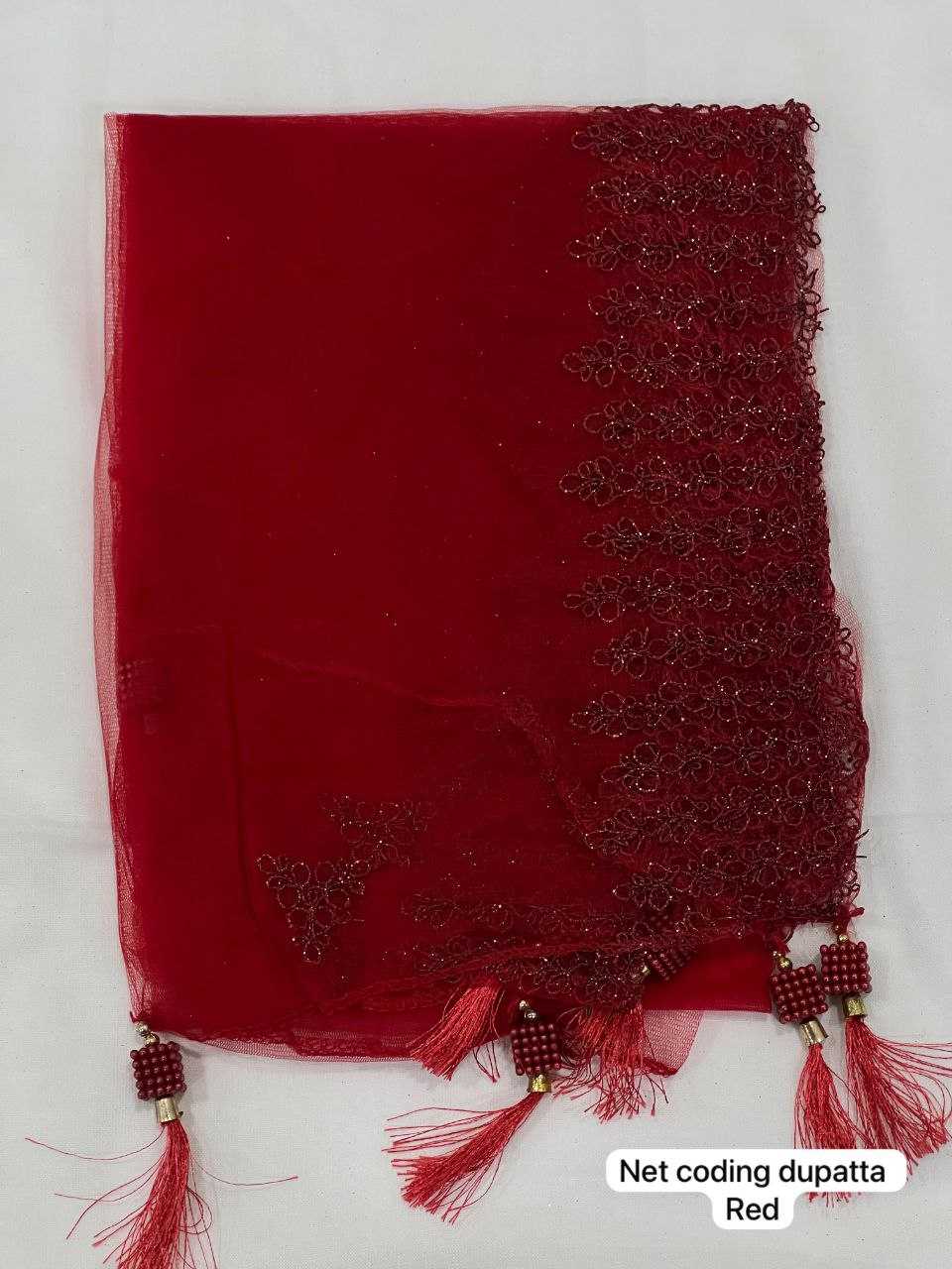 Ynf Net KESH482 SHIVAM Duppatas Festive Collections Wholesale Rakhi Collections Diwali Collections Net Duppata Manufacturer- Kapda Export