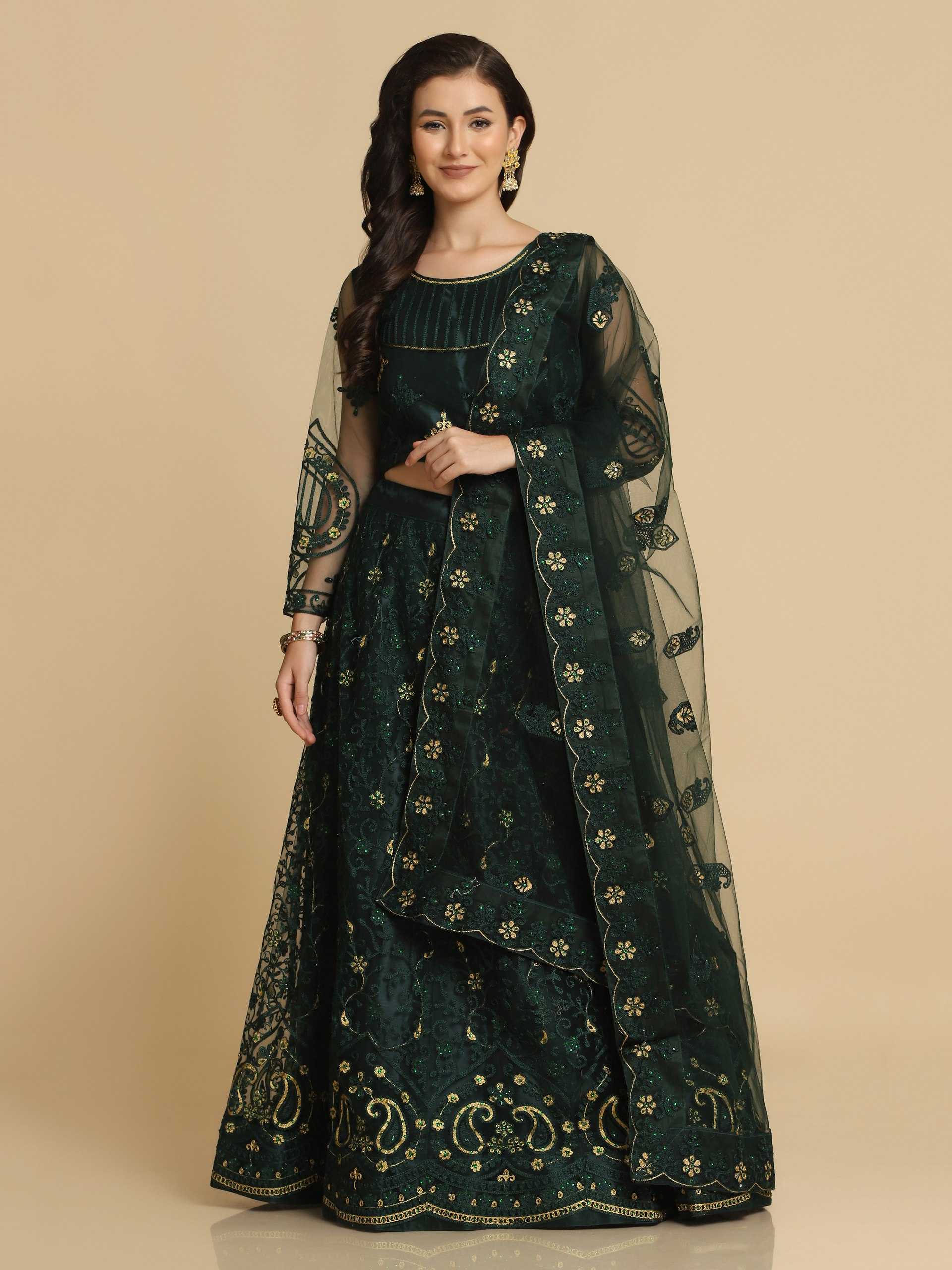 Ynf Net KESH643 1010207 Lehengas Wholesale Designer Lehenga Traditional Lehenga Lehenga For Mehndi Manufacturer- Kapda Export